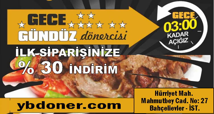 Adrese Teslim Et Döner, İlk Siparişinize %30 İndirim 