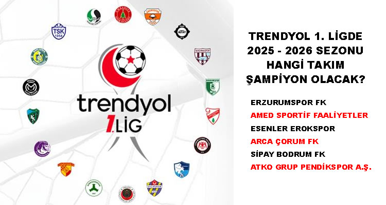 Trendyol 1. Lig'de Şampiyon Olacak Takım